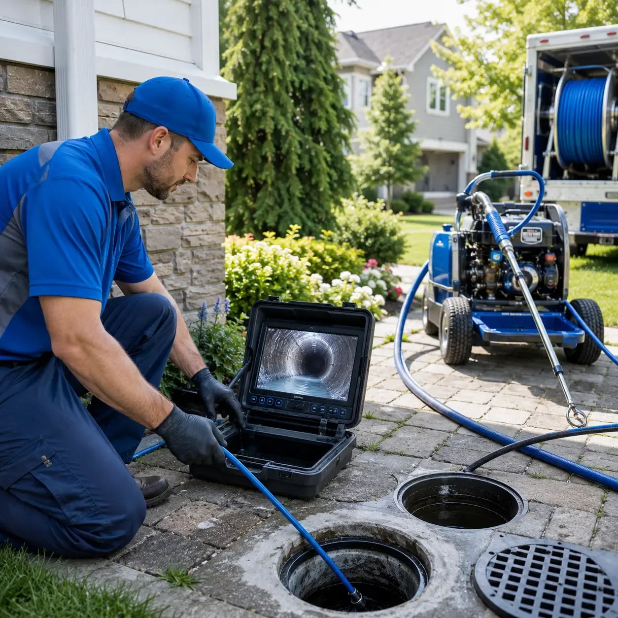 Outdoor drain cleaning professionals serving Walpole, MA